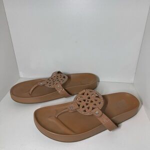 Dolce Vita Brown Sandals with Ornate Medallion Design 8